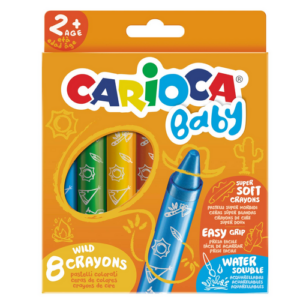 Baby Crayons de cire 8 pcs CARIOCA
