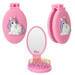 Brosse a cheveux pliante licorne