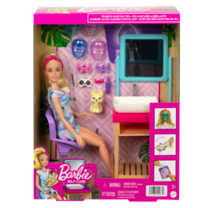Barbie Coffret Spa Et Masque Paillettes