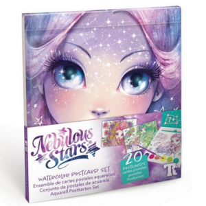 Ensemble de cartes postales aquarelle