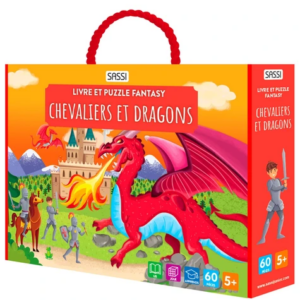 Livre et puzzle Chevaliers et dragons SASSI JUNIOR