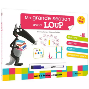 Livre ardoise loup – Ma grande section avec loup