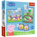 Pack 2 puzzles + memos Peppa Pig TREFL