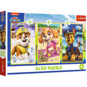 Puzzle 3×50 pcs Pat Patrouille