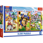 Puzzle 3×80 pcs Pat Patrouille