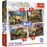 Puzzle 4 en 1 Dino