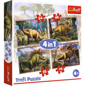 Puzzle 4 en 1 Dino