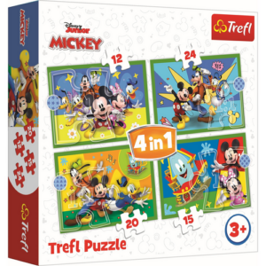 Puzzle 4 en 1 Mickey