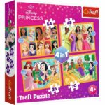 Puzzle 4 en 1 Princess TREFL