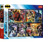 Puzzle 4×250 pcs Batman TREFL