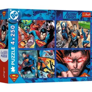 Puzzle 4×250 pcs Superman TREFL