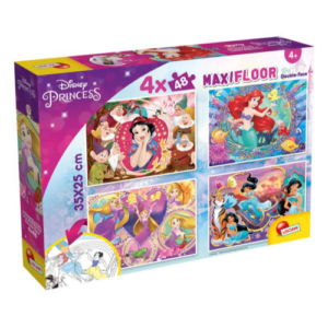 Puzzle Maxi Floor 4×48 Pcs Princess Lisciani