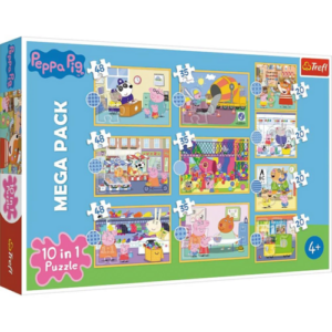 Puzzle Peppa Pig 10 en 1