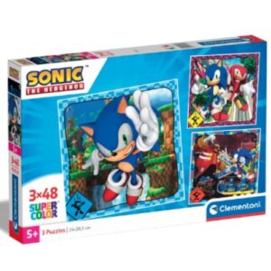 Puzzle Sonic 3×48 pcs Clementoni