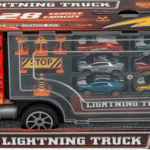 Camion et 10 voitures de race